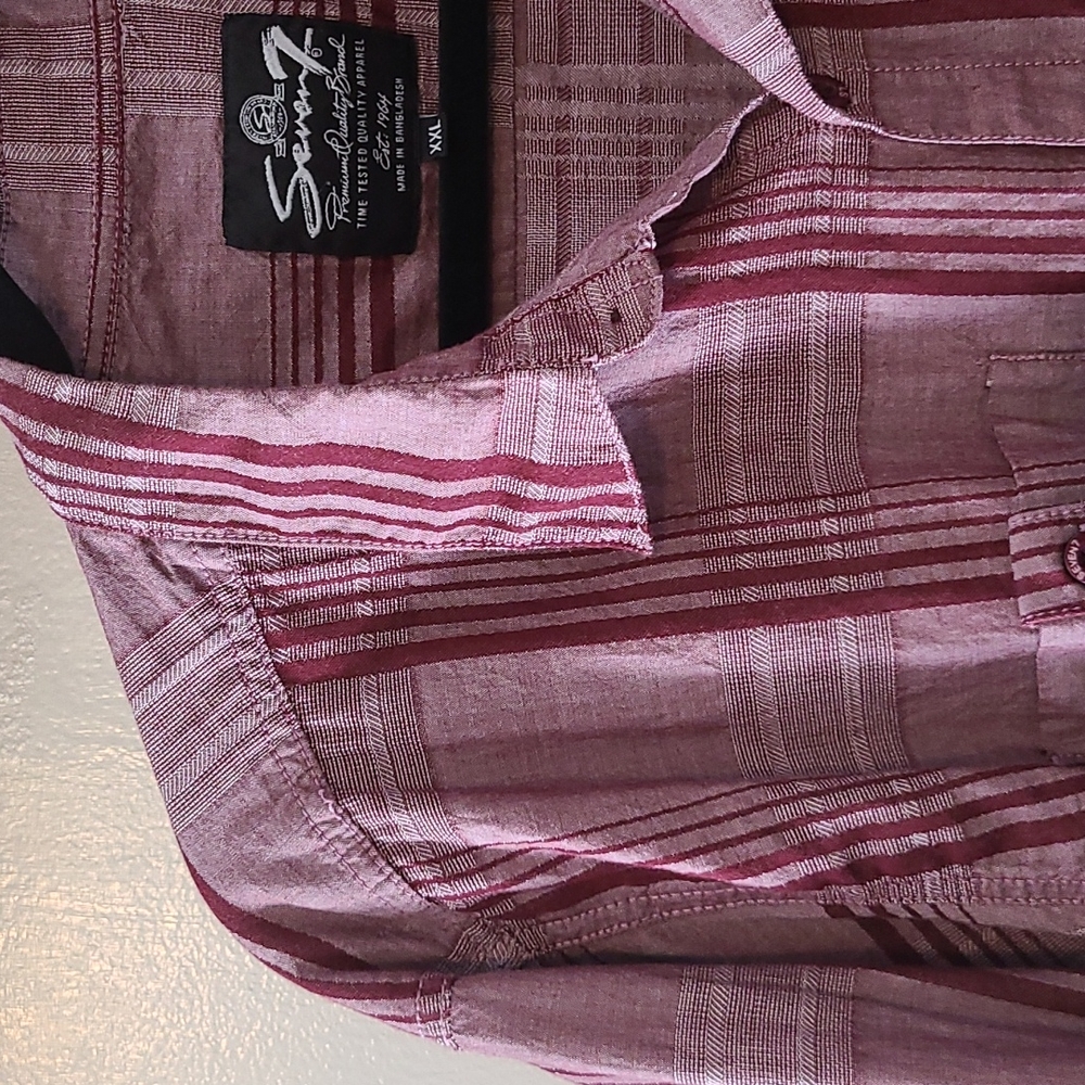 Seven7 - Men's Long Sleeve Slim Fit Shirt